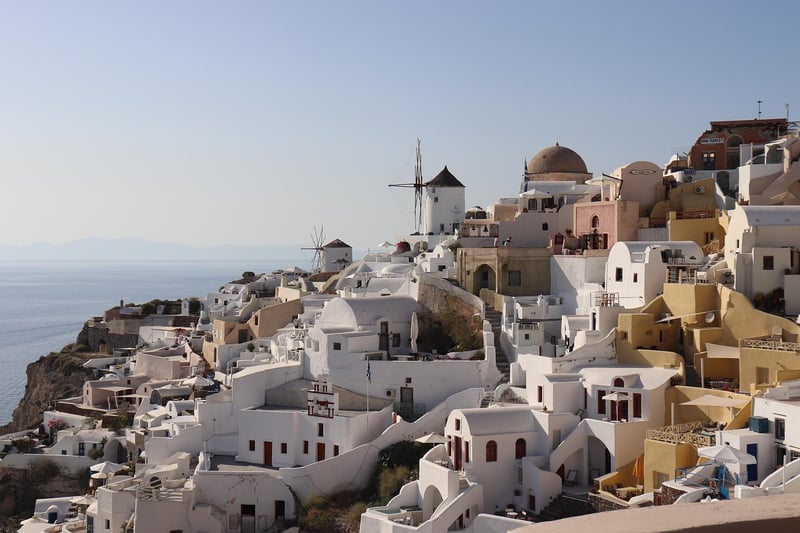 Clifftop View in Greece